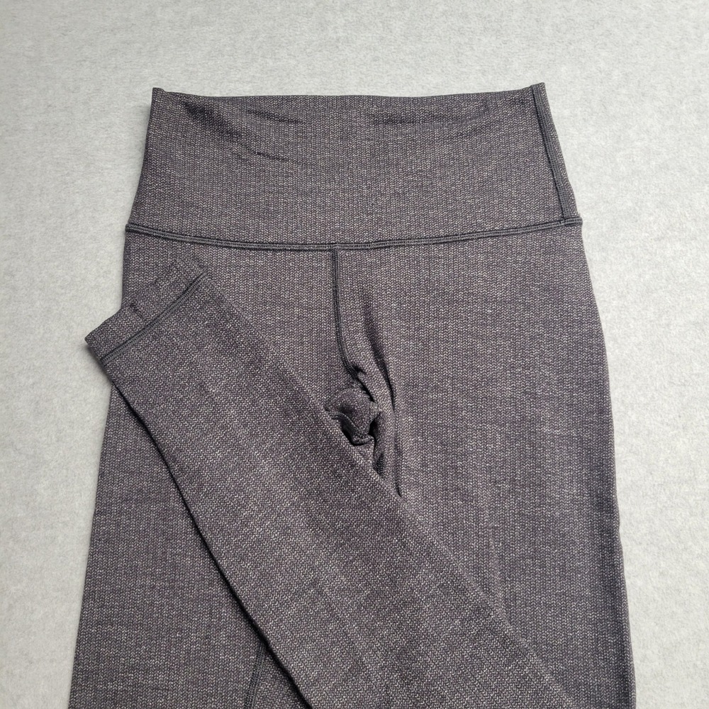 Lululemon Wunder Under High-Rise Tight Herringbone Black White‎ Slate Size 4